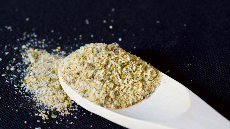 spoon of dry seasonings