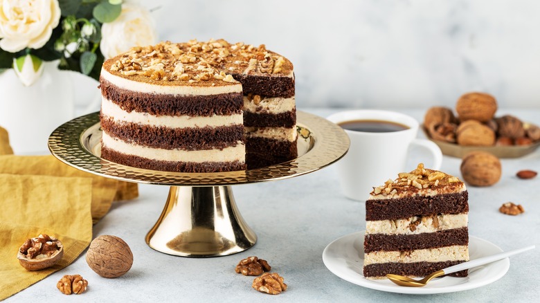 Multilayer chocolate cake