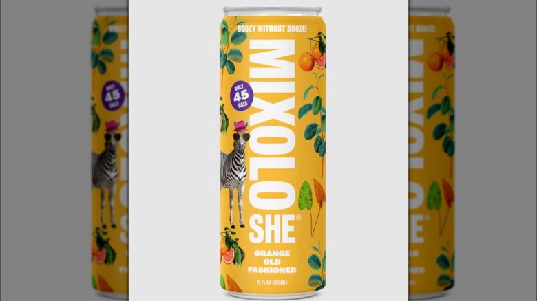 Mixoloshe Orange Old Fashioned mocktail