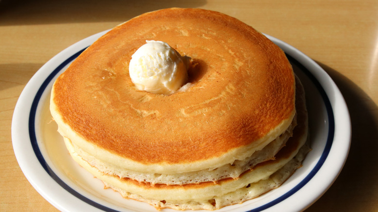 plate of IHOP pancakes