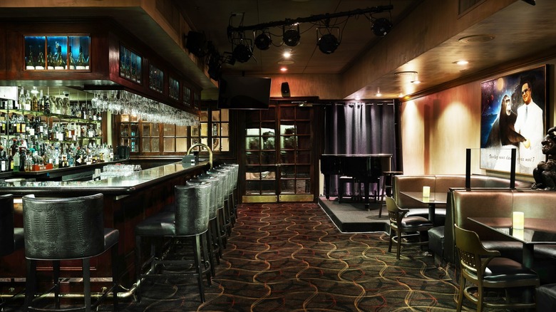 Interior of Piero's Italian Cuisine restaurant showing a bar and seating area