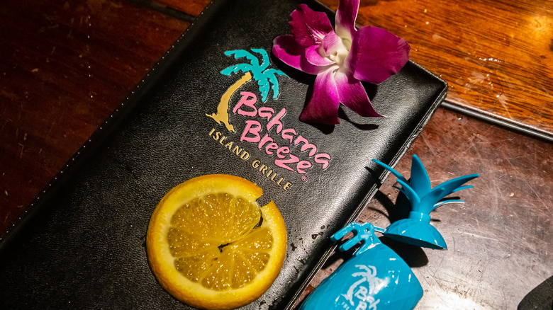 Bahama Breeze leather bill holder