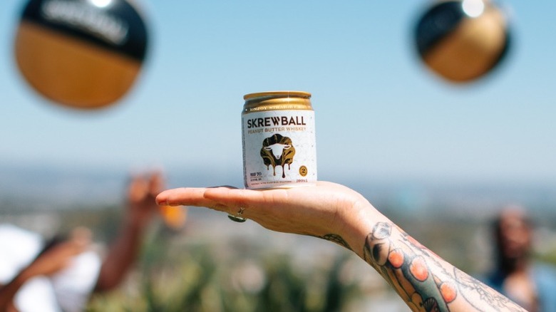 Skrewball Peanut Butter Whiskey can
