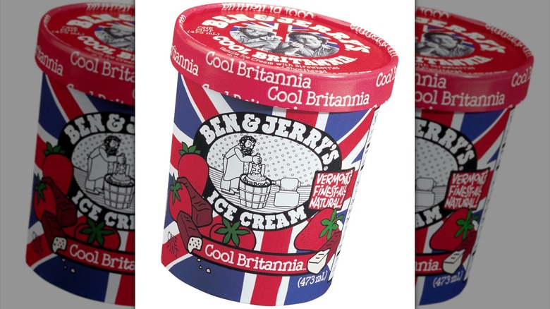close up of Cool Britannia Ben & Jerry's