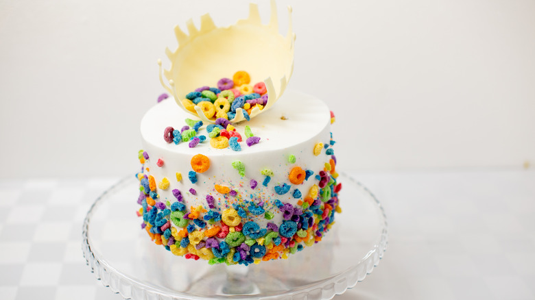 Froot Loop cake