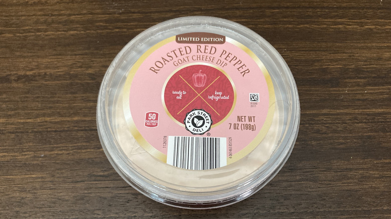 roasted red pepper goat cheese from Aldi
