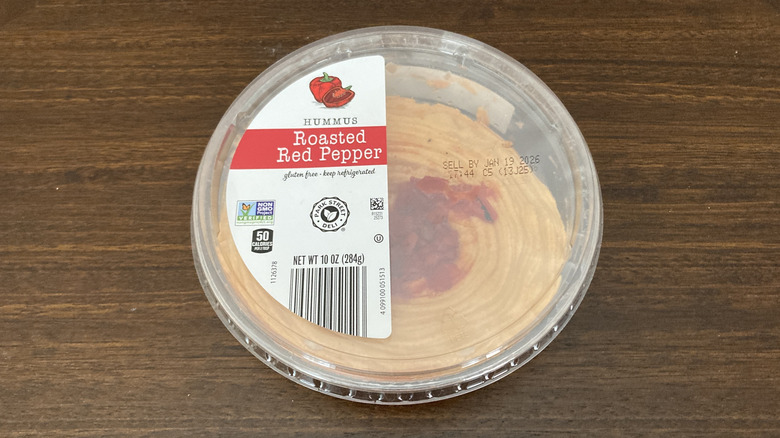 Roasted red pepper hummus from Aldi