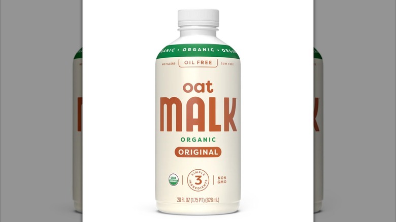 bottle of Oat Malk