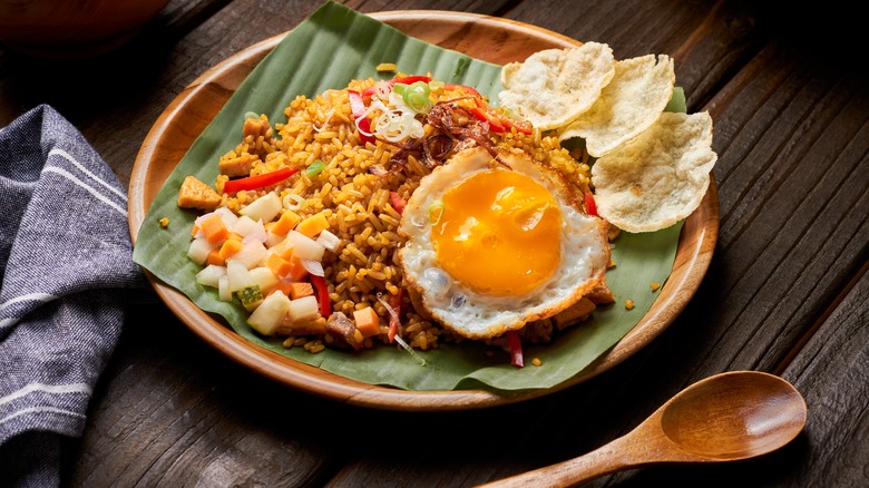 Nasi Goreng on a plate