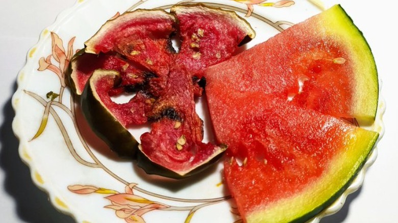 air fryer watermelon with fresh slices