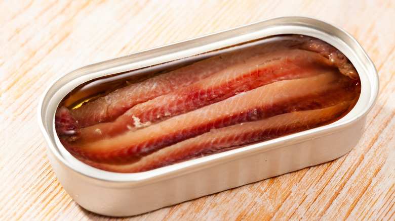 canned anchovies