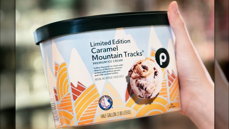 Publix's Caramel Mountain Tracks ice cream