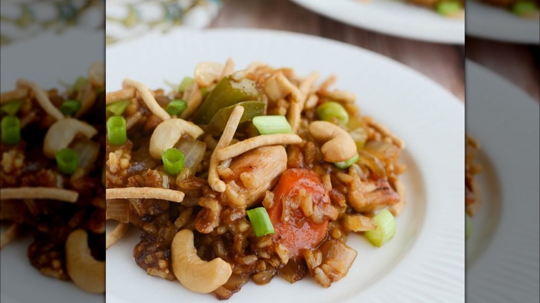 Cashew chicken casserole