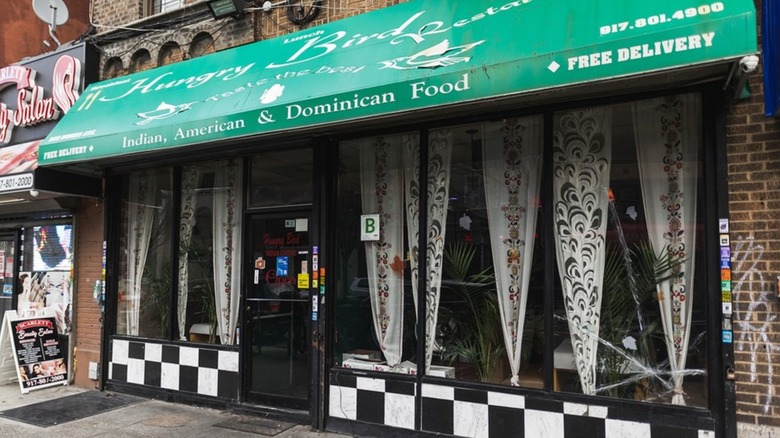 Storefront of Hungry Bird restaurant in New York City