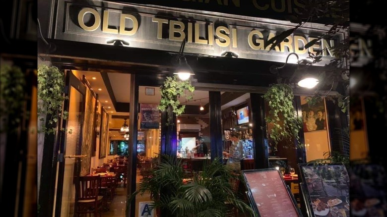 Exterior of Old Tbilisi Garden at night