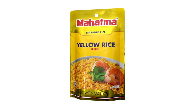 A bag of yellow rice