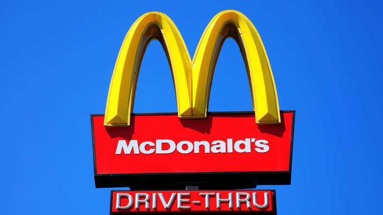 McDonalds golden arches logo sign