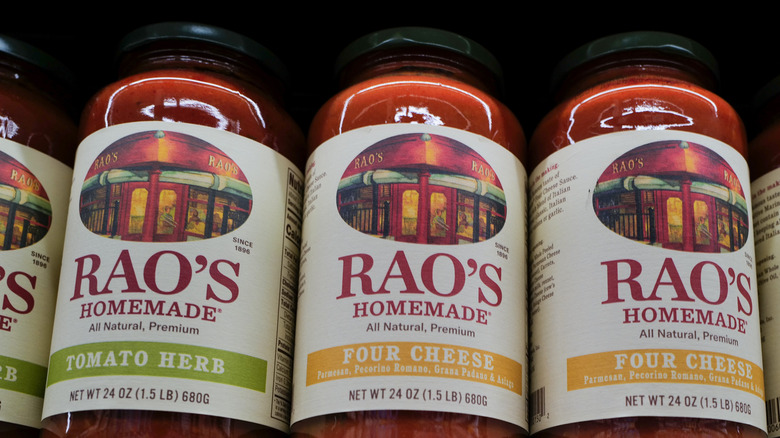 Rao's sauces at the grocery store