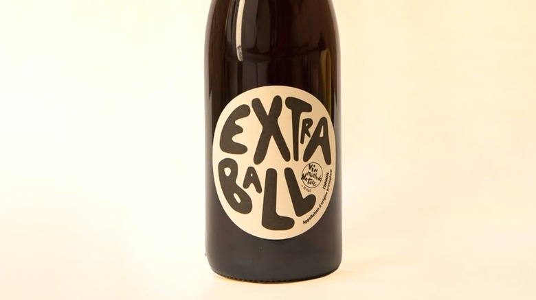 Bottle of Extra Ball Chinon cabernet franc red wine