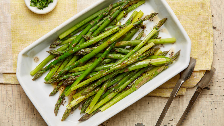 asparagus with brown butter