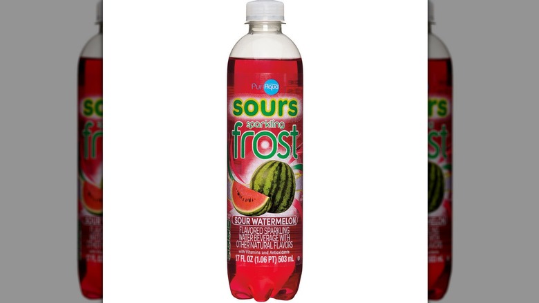 Bottle of PurAqua sour sparkling water