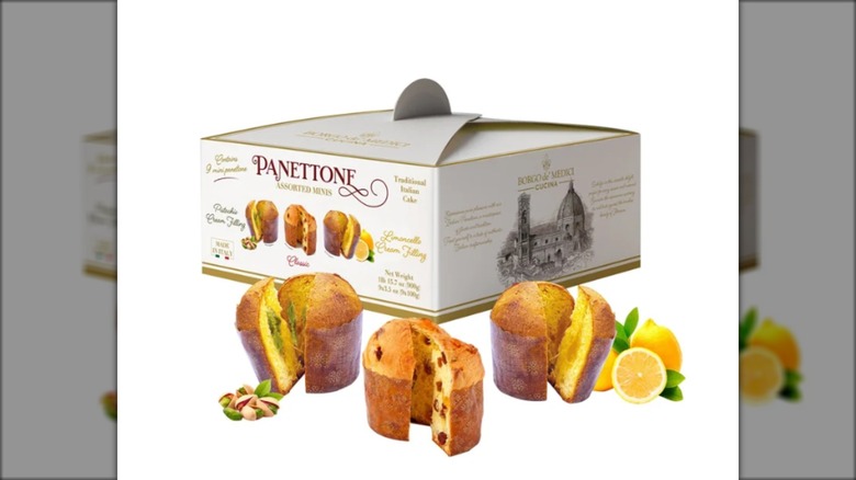 box of assorted mini panettone