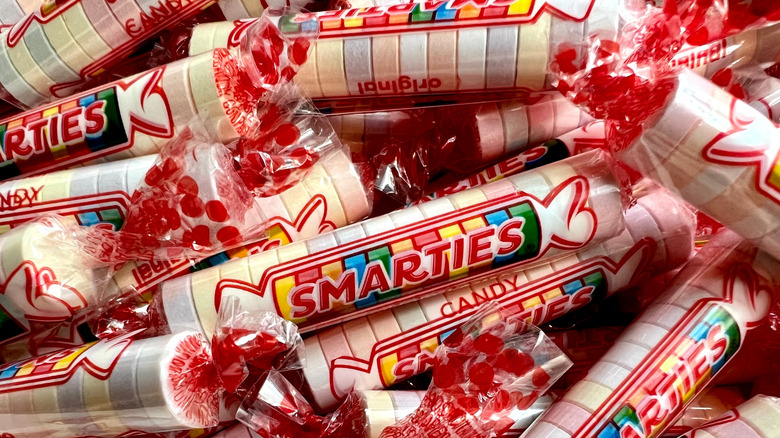 A pile of Smarties