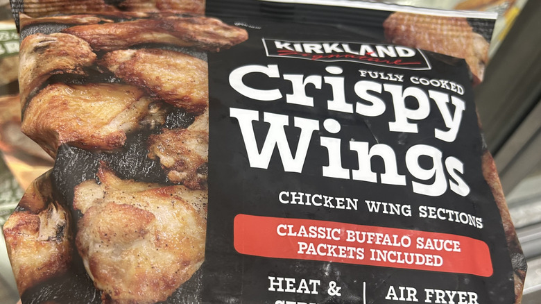 Close up of crispy wings at Costco