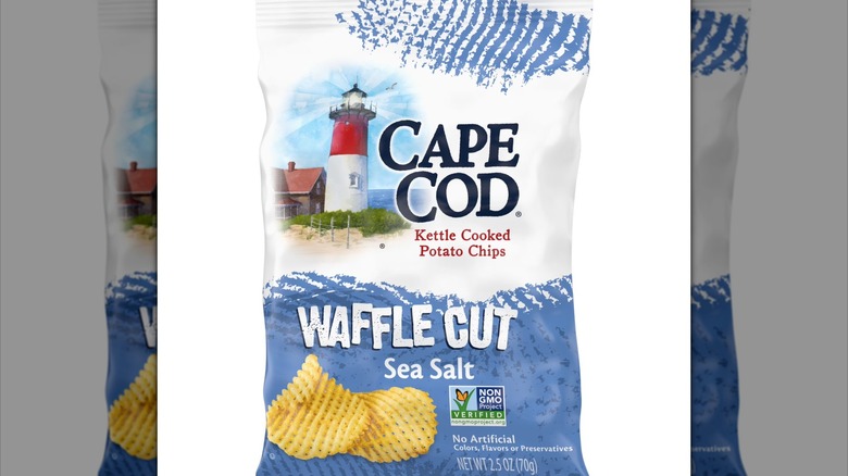bag of Cape Cod Waffle Cut Sea Salt flavor chips