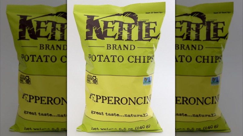 bag of Kettle Brand Pepperoncini chips
