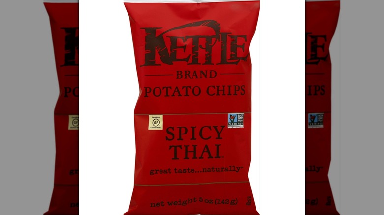 bag of Kettle Brand Spicy Thai chips