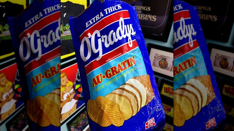 bag of O'Grady's Au Gratin chips
