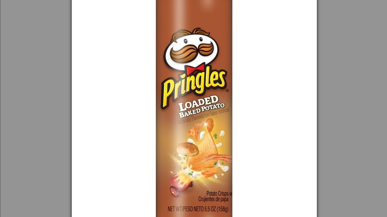 can of Pringles Loaded Baked Potato chips