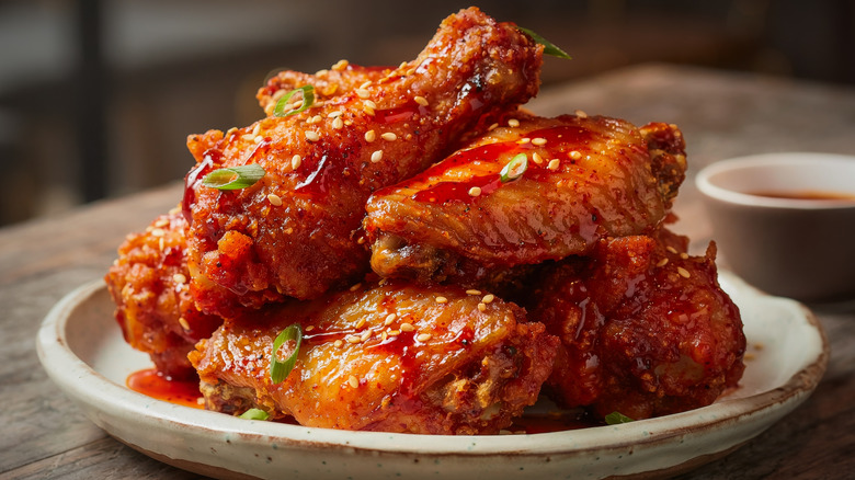 Spicy chicken wings