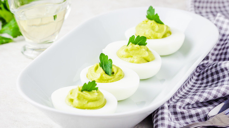 avocado deviled eggs