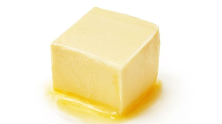 butter on table 