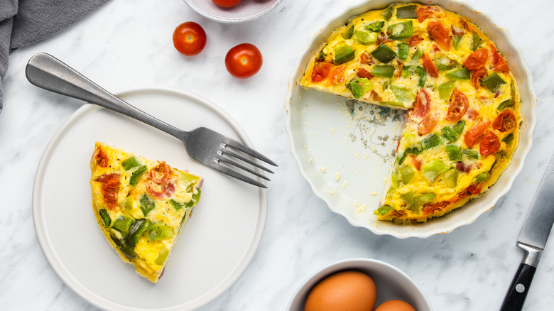 frittata on a plate 