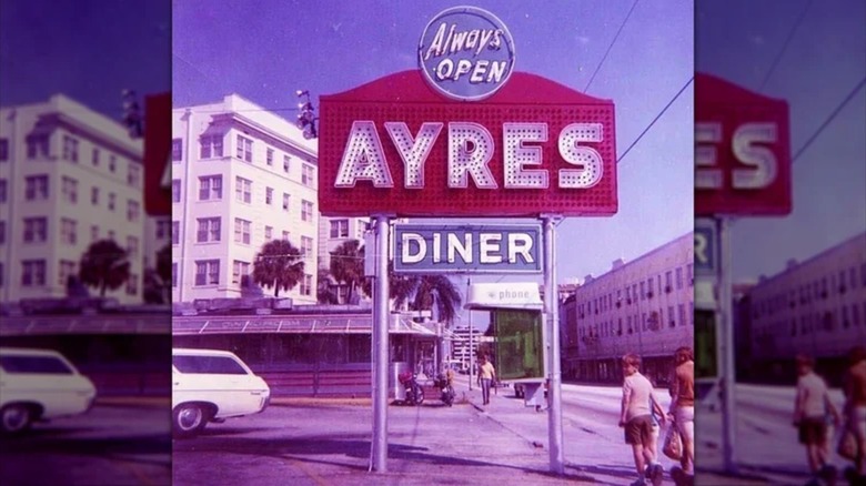 Exterior sign of Ayres