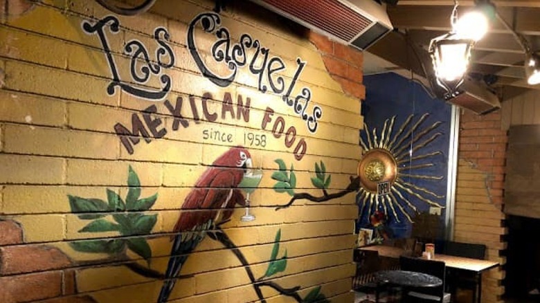 Interior sign at las casuelas
