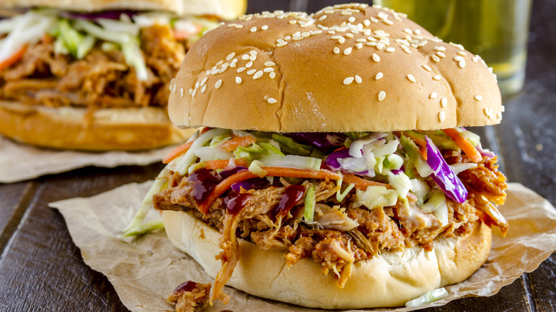 Pulled pork sandwich