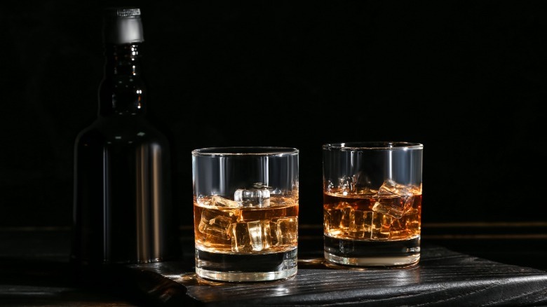 The Stowaway drink in two glasses