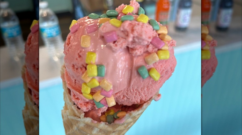 Bubblegum ice cream cone