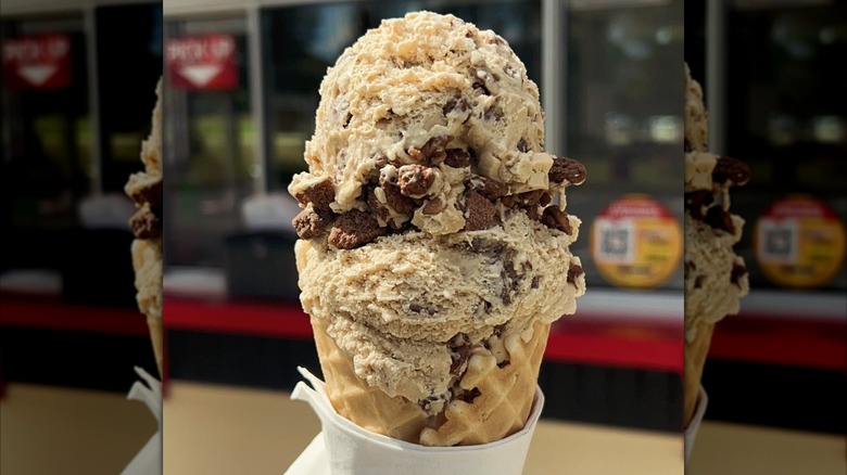 Butter Brickle ice cream cone