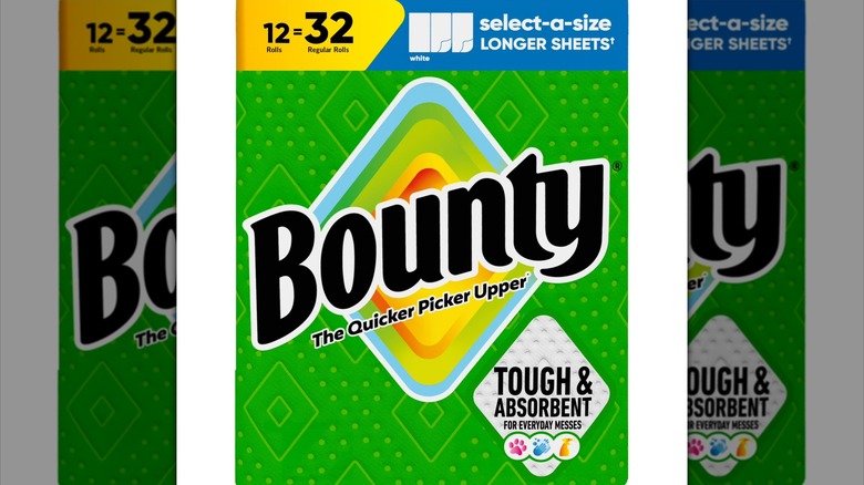 Bounty paper towels label