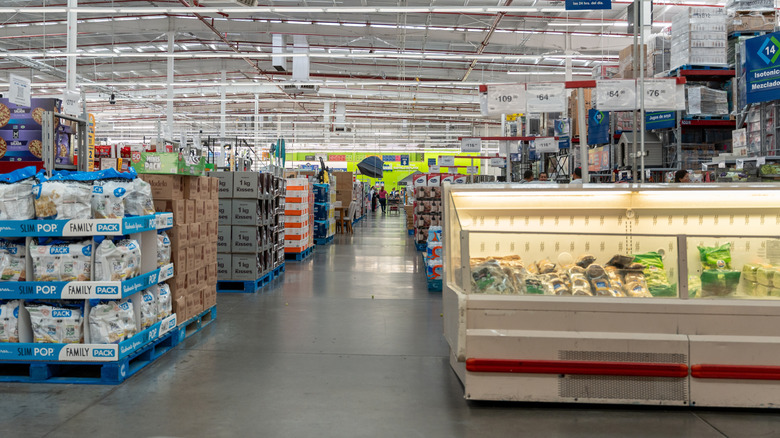 Inside Sam's Club warehouse store
