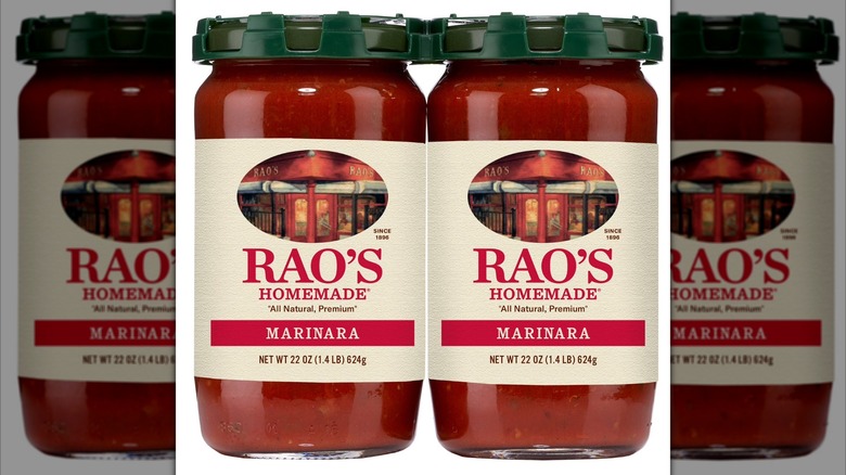 Two jars of Rao's Homemade Marinara Sauce
