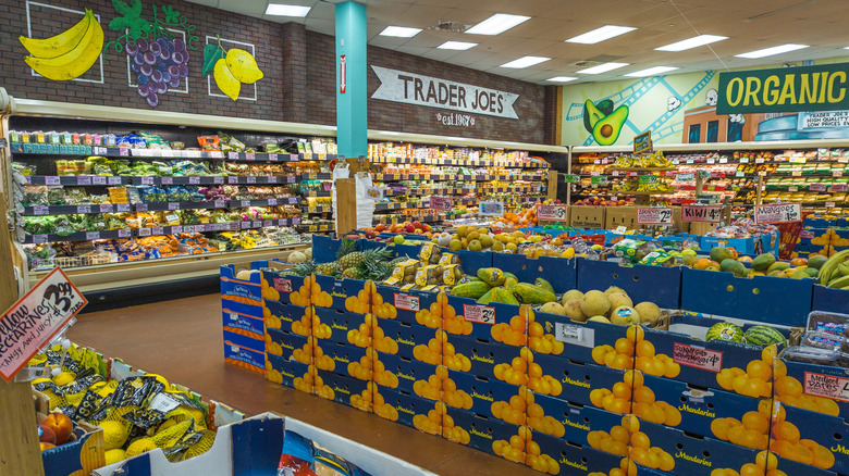 Trader Joe's produce section.