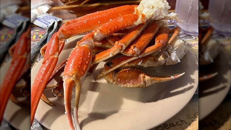 A plate of crab legs