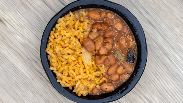 plate of rice and beans