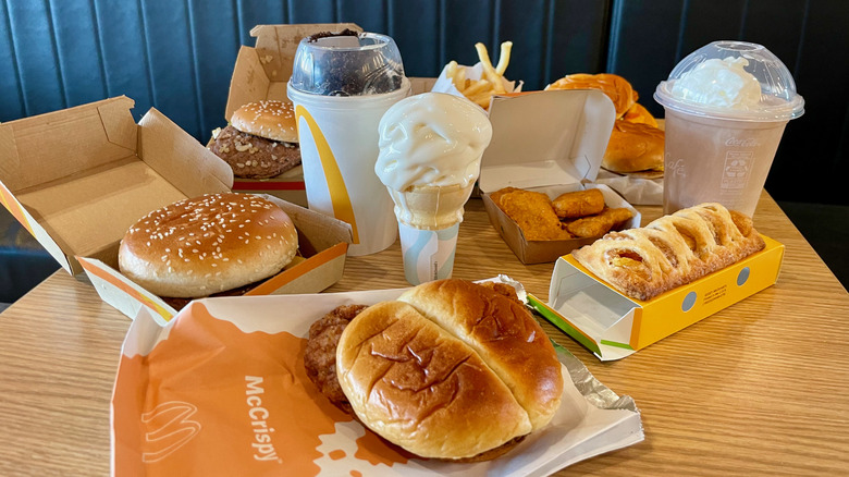 Various McDonald's items